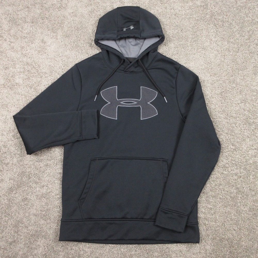 Under Armour Sweater Mens Small Black ColdGear Storm Pullover Hoodie‎ Sweatshirt
